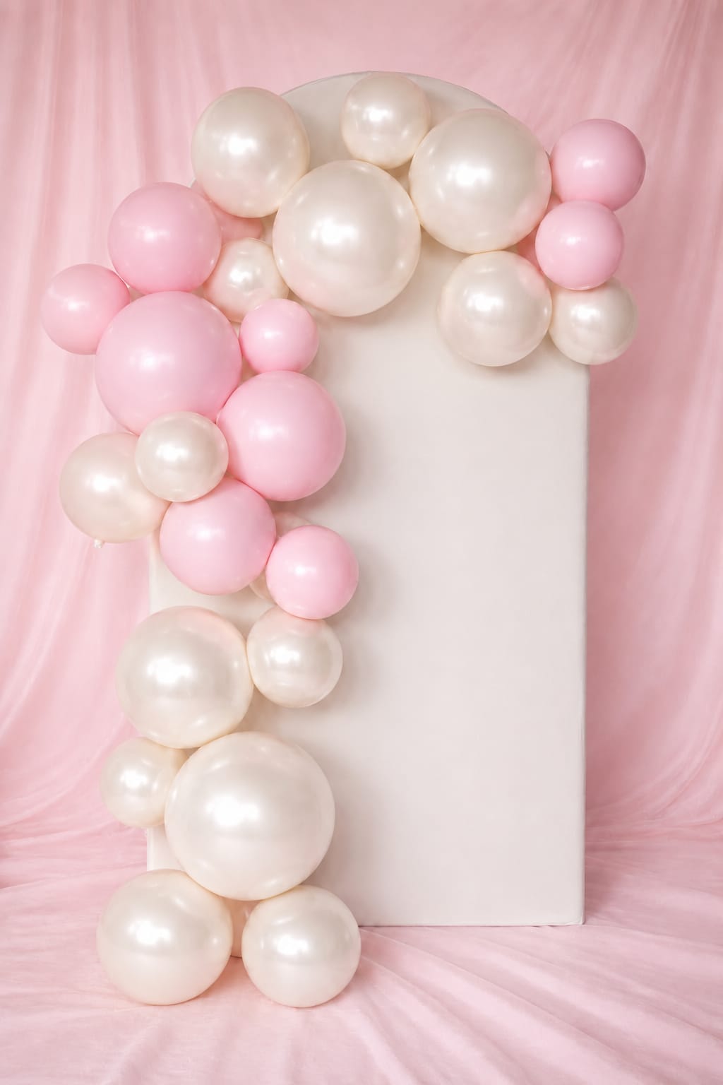 Herbruikbare Ballonnenboog Set Pearl & Pastel Roze | 5-delig (incl. 1 Gratis)