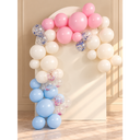 Ensemble d’arche de ballons réutilisable pour révélation du genre avec paillettes | 8 pièces (dont 1 gratuite)
