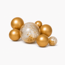 Herbruikbare Ballonslinger van 7 Mix glitter/geel goud