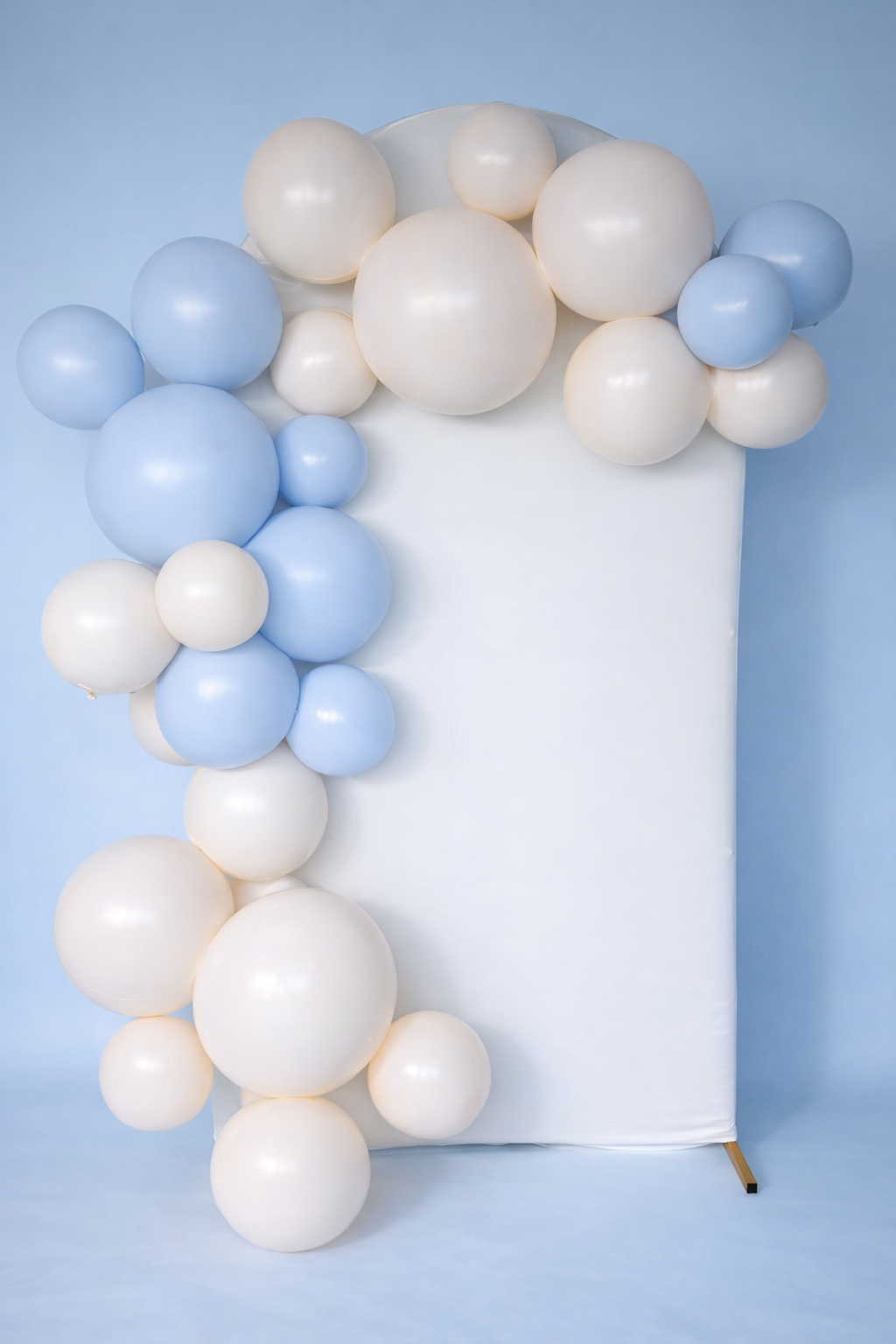 Herbruikbare Ballonnenboog Set Crème & Pastel Blauw | 5-delig (incl. 1 Gratis)