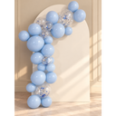 Kit arche de ballons réutilisable Mélange de paillettes bleu pastel | 5 pièces (dont 1 offerte)