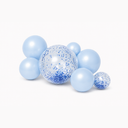 Herbruikbare Ballonslinger van 7 Mix glitter/blauw