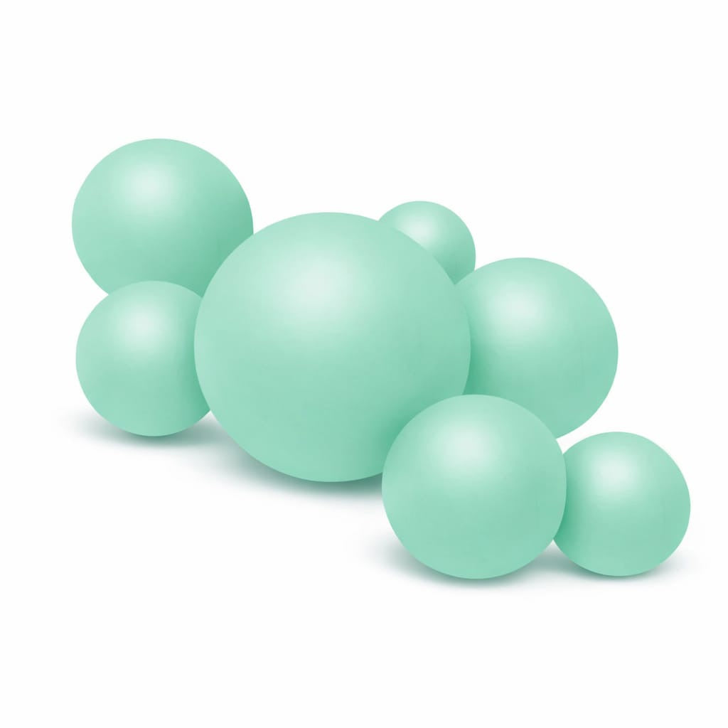 Wiederverwendbare Ballongirlande aus 7 Pastellgrünen Ballons
