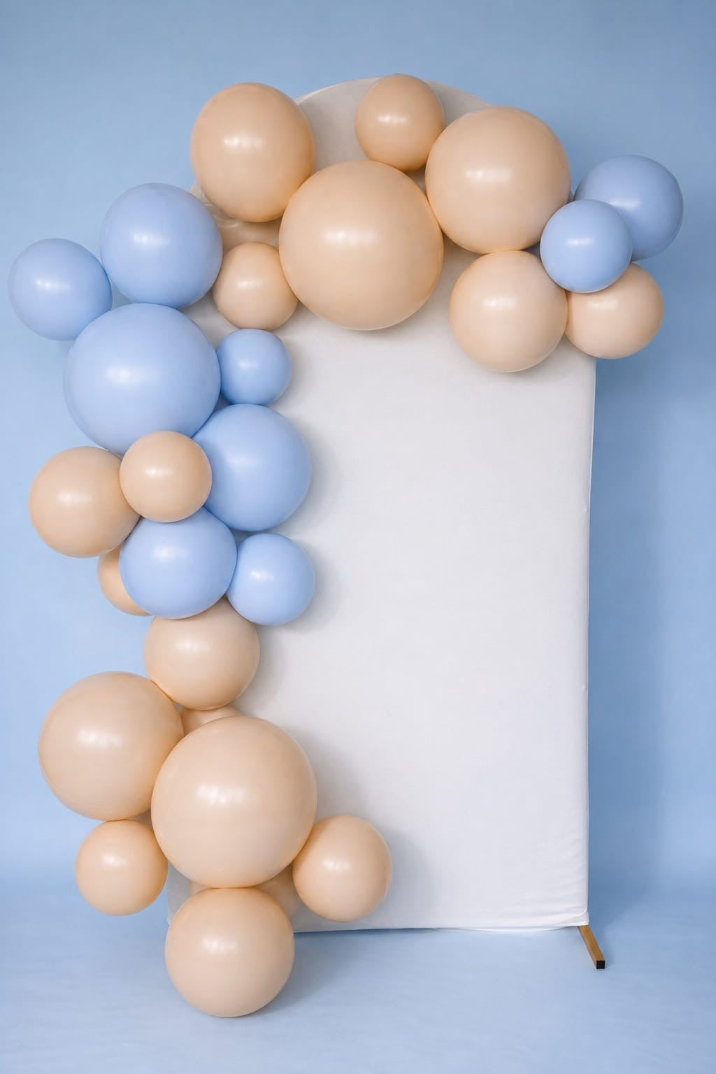 Herbruikbare Ballonnenboog Set Beige & Pastel Blauw | 5-delig (incl. 1 Gratis)