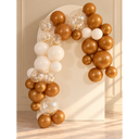 Kit d’arche de ballons réutilisables jaune, or, pailleté et crème | 8 pièces (dont 2 gratuites)