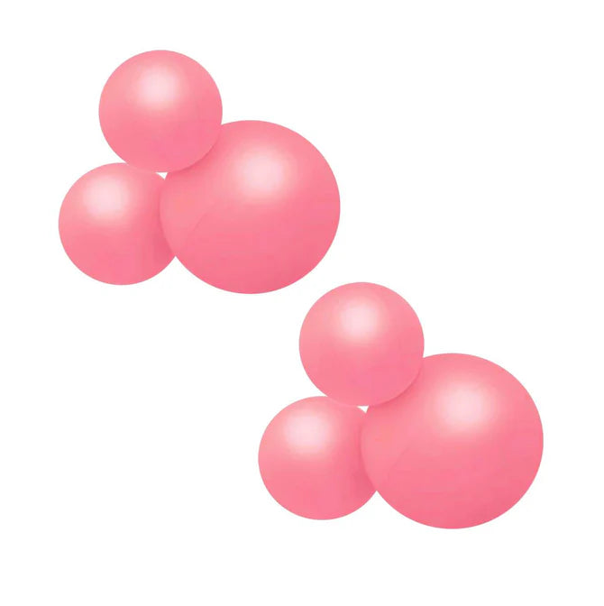 Reusable Balloon Garland of 3 Pink - set of 2