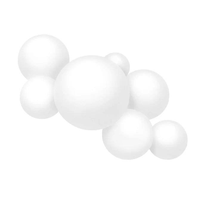 Reusable Balloon Garland of 7 White