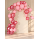 Ensemble d’arche de ballons réutilisables, mélange rose pailleté | 8 pièces (dont 2 gratuites)