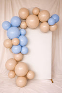 Herbruikbare Ballonnenboog Set Beige & Pastel Blauw | 5-delig (incl. 1 Gratis)