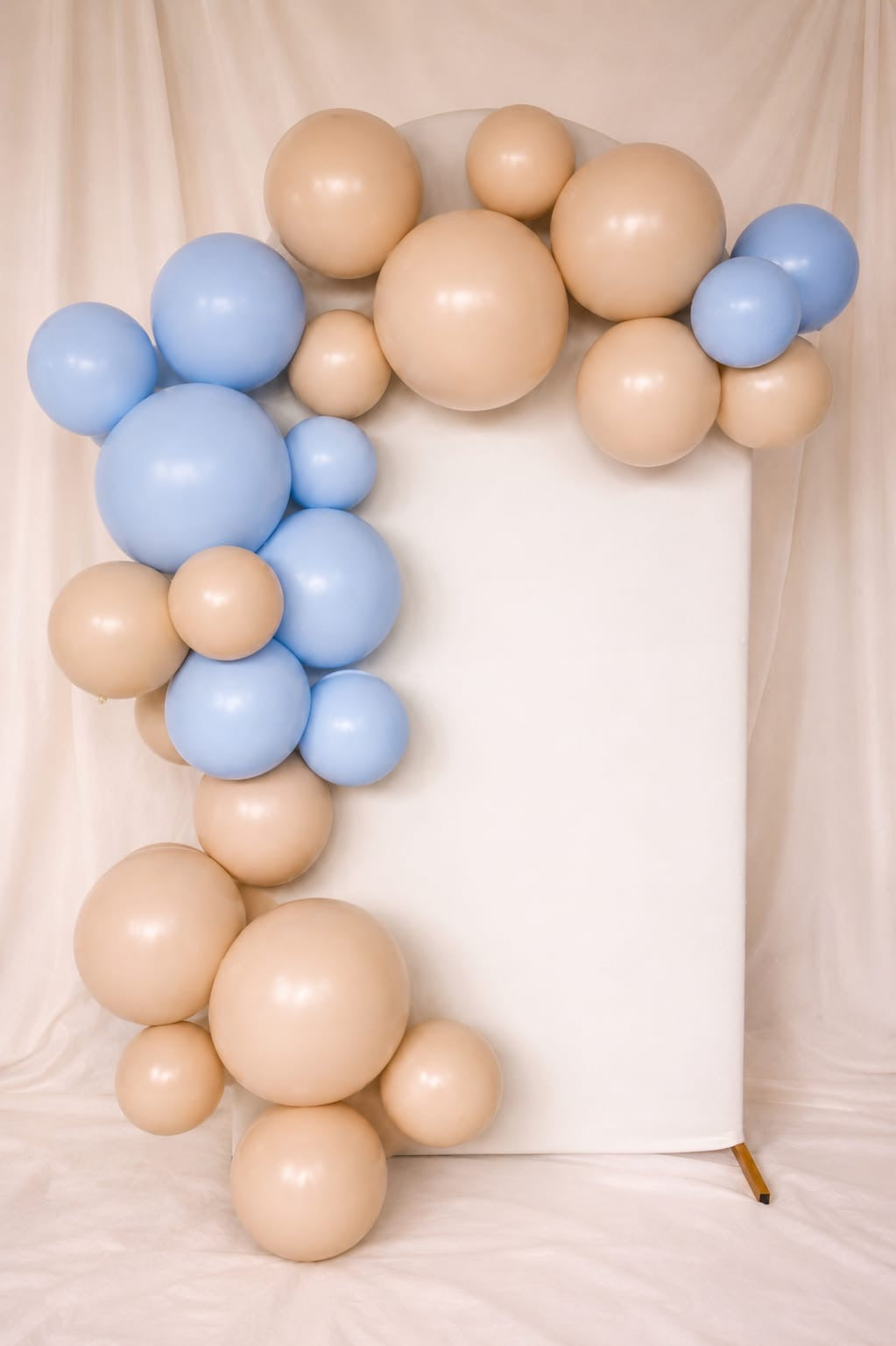 Herbruikbare Ballonnenboog Set Beige & Pastel Blauw | 5-delig (incl. 1 Gratis)