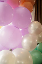 Wiederverwendbare Ballongirlande aus 7 Pastellrosa