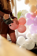 Wiederverwendbare Ballongirlande aus 7 Pastellrosa