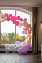 Reusable Balloon Garland of 7 Pink