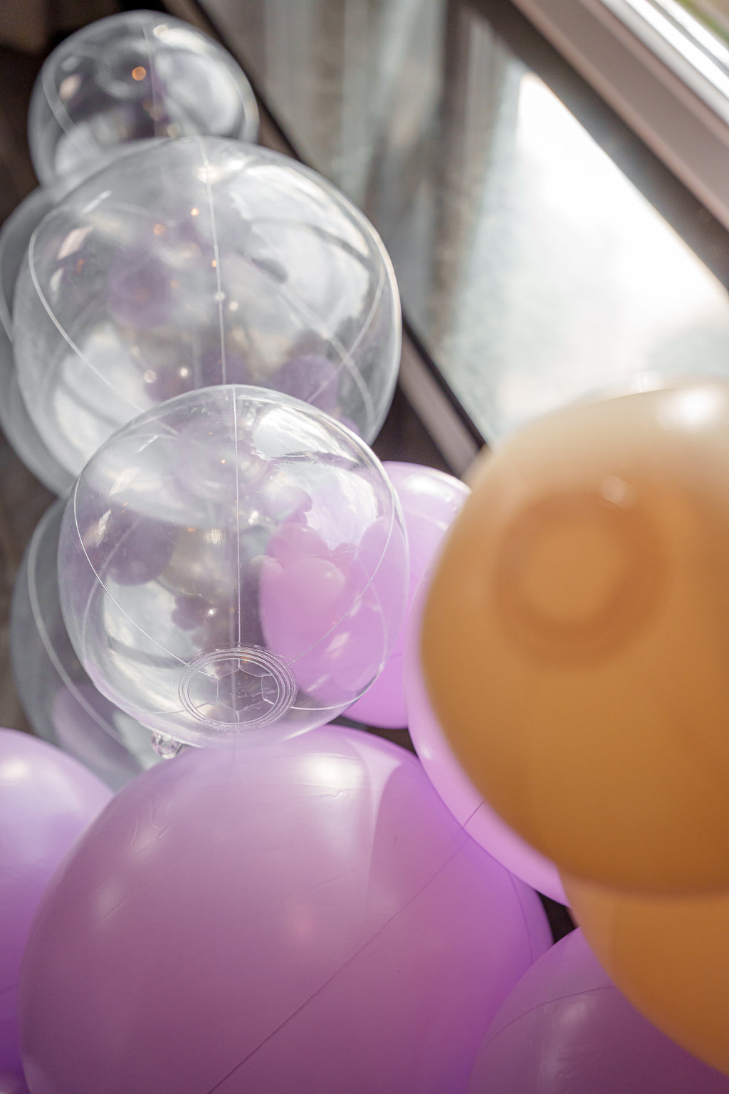 Herbruikbare Ballonslinger van 3 Transparant - Set van 2