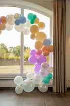 Wiederverwendbare Ballongirlande aus 7 Pastellrosa