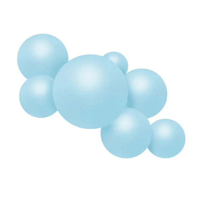 Reusable Balloon Garland of 7 Pastel Blue