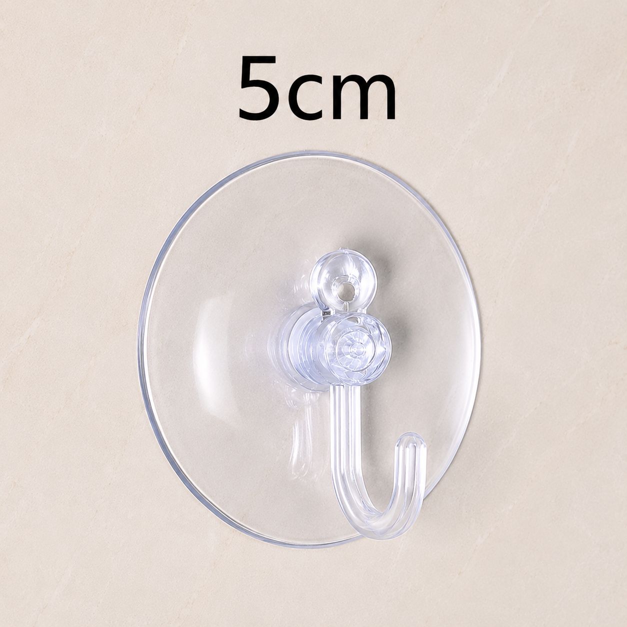 Zuignap Haak Set Transparant 5cm (2 stuks)