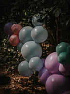 Reusable Balloon Garland of 7 Pastel Blue