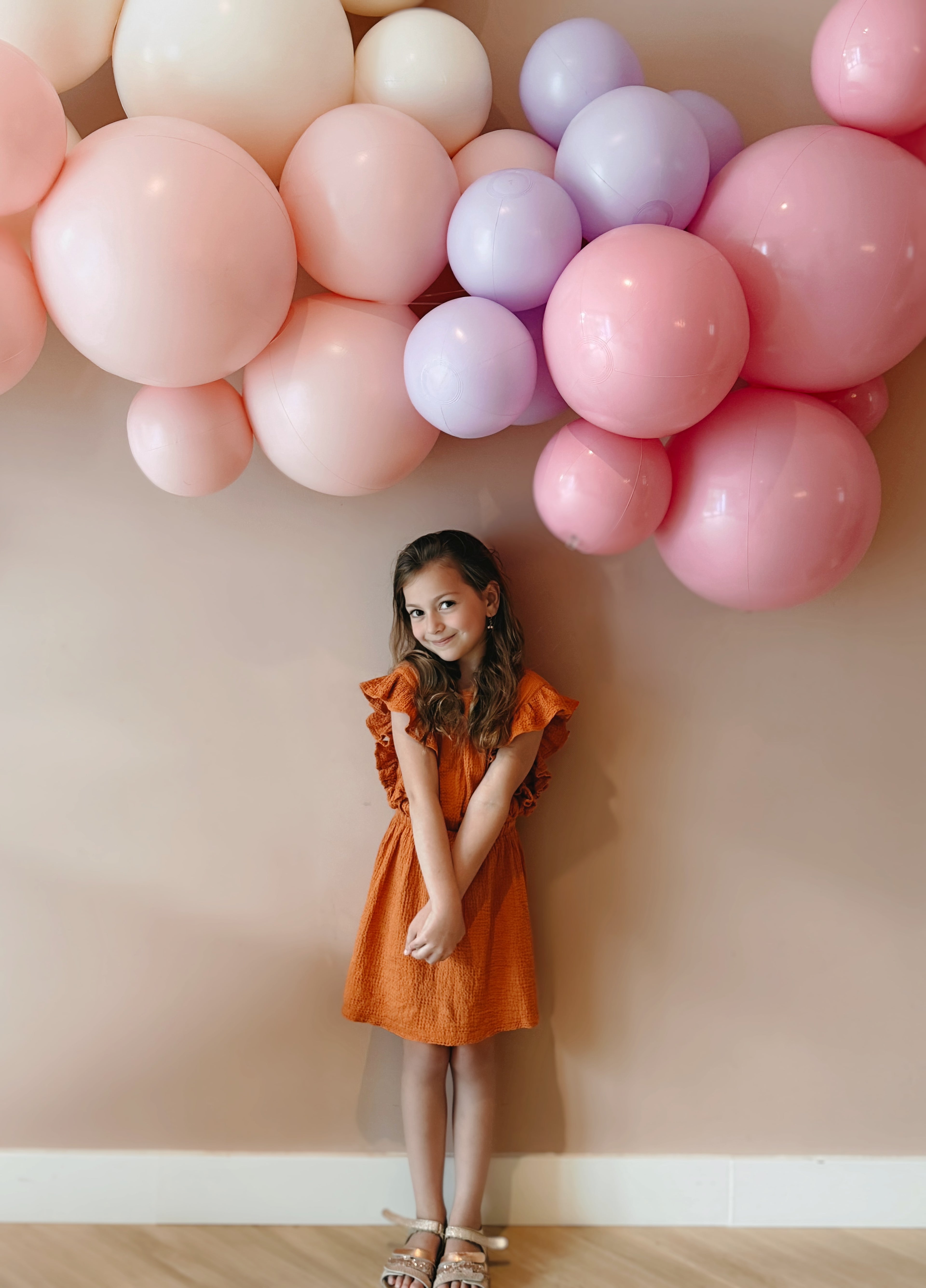 Reusable Balloon Garland of 3 Pink
