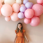 Reusable Balloon Garland of 3 Purple - set of 2