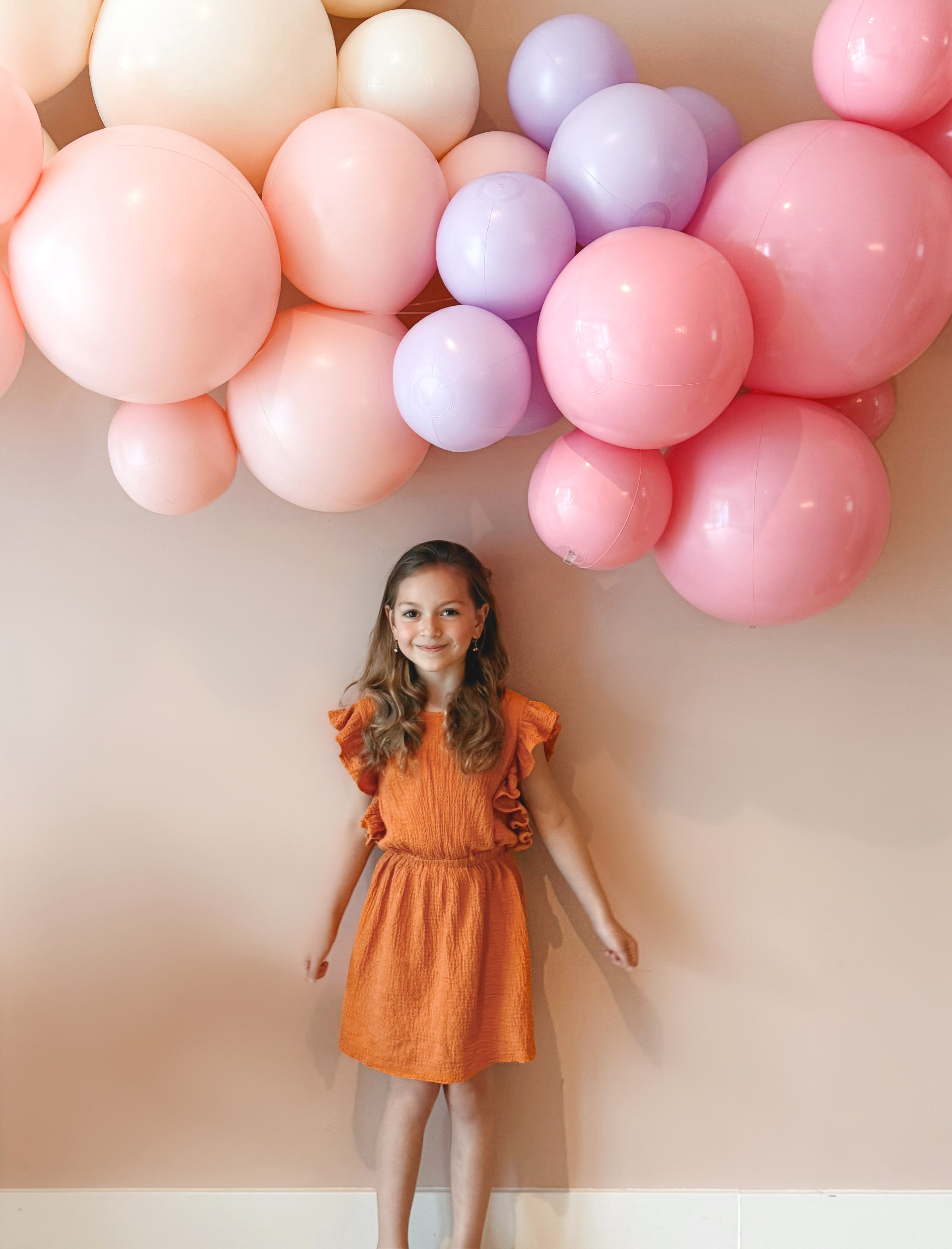 Reusable Balloon Garland of 3 Pink