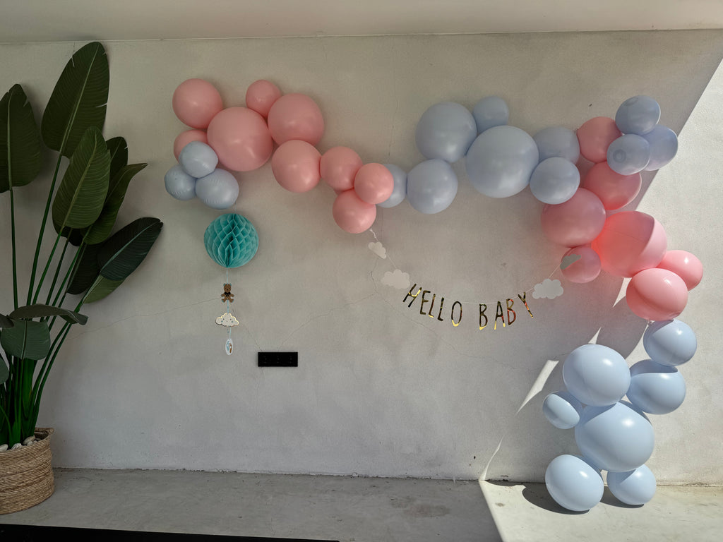 Reusable Balloon Garland of 7 Pastel Pink