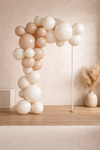 Herbruikbare Ballonnenboog Set Crème & Beige | 5-delig (incl. 1 Gratis)