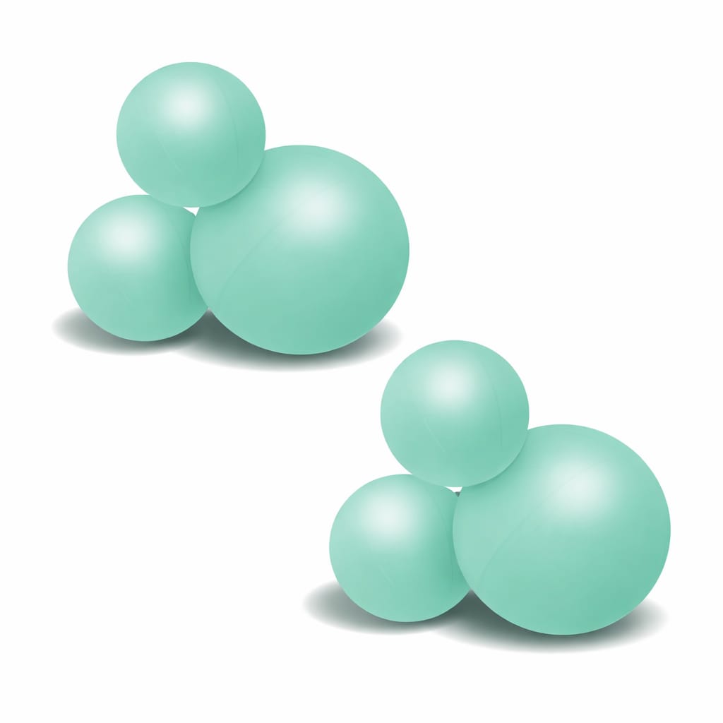 Wiederverwendbare 3er-Ballongirlande Pastellgrün - 2er-Set