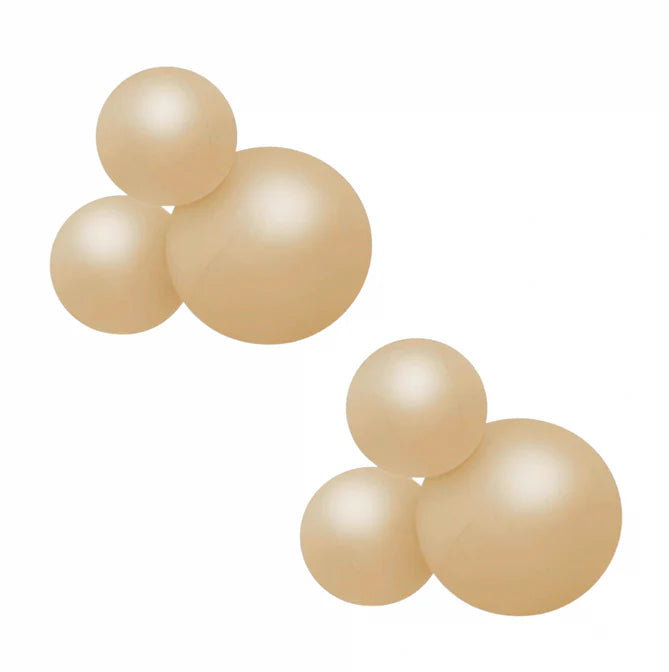 Reusable Balloon Garland of 3 Beige - set of 2