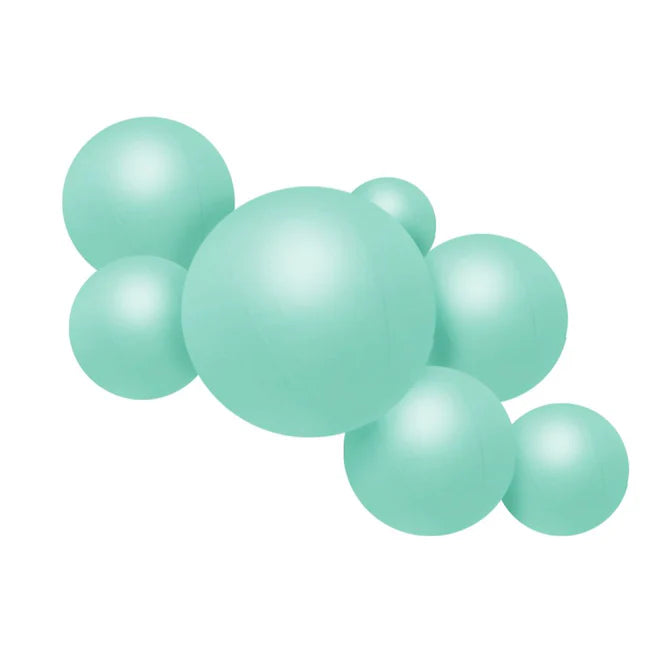 Reusable Balloon Garland of 7 Pastel Green
