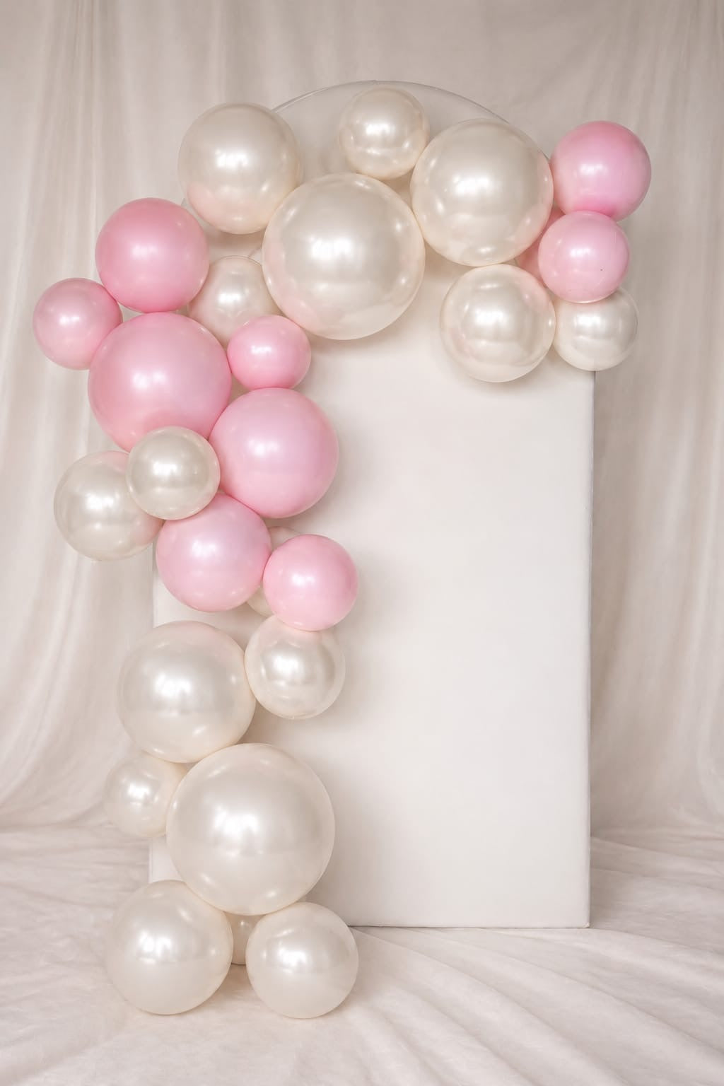 Herbruikbare Ballonnenboog Set Pearl & Pastel Roze | 5-delig (incl. 1 Gratis)